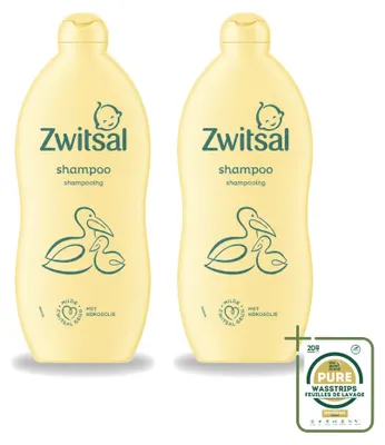 Productafbeelding van 2 x Zwitsal Baby Shampoo met Kokosolie - 700 ml - Voordeelverpakking - 2 stuks