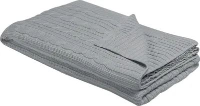 Obrázek produktu pro BELIANI Deka šedá bavlna 110 x 180 cm přehoz na postel boho styl doplněk obývací pokoj ložnice