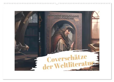 Produktbild von Coverschätze der Weltliteratur (Wandkalender 2027 DIN A2 quer), CALVENDO Monatskalender