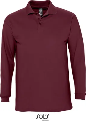 Immagine prodotto di SOLs 11353 | Polo a maniche lunghe da uomo Winter II - Colore: Borgogna - Taglia: S