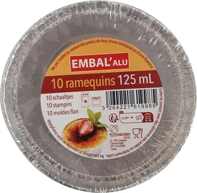 Image de Ramequins Aluminium X10 - Embal'alu