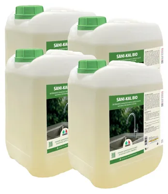 Immagine prodotto di SANI-KAL- Detergente anticalcare delicato, pulizia efficace e superfici brillanti - 5LTx4Pz