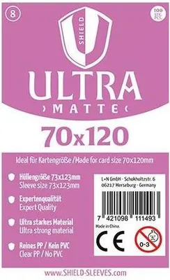 Produktbild von 1027383 - Ultra Matte - 100 Super Sleeves f. K.-Größe 70 x 120 mm