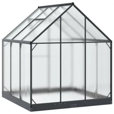 Produktbild von vidaXL Garten Gewächshaus mit Tür Anthrazit 183,5 x 183,5 x 207 cm