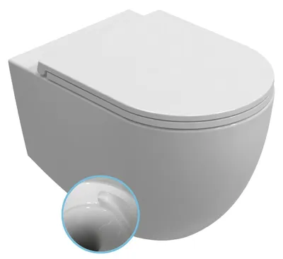 Produktbild von Isvea INFINITY Hänge-WC, Vortex Rimless, 36,5x53cm, Weiß