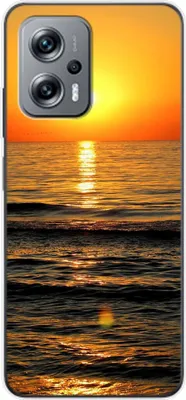 Produktbild von König Design Hülle kompatibel mit Xiaomi Redmi K50i Kunststoff Soft Handyhülle - Handy Case Sonnenuntergang