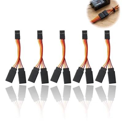 5er Set Y-Kabelbaum Verlängerungskabel für RC Modellbau, 7 cm, 20 AWG