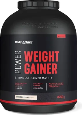Produktbild von Body Attack Power Weight Gainer 1500g Cookies & Cream