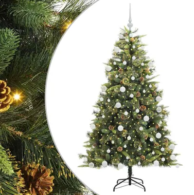 Immagine prodotto di Albero di Natale artificiale pieghevole con pigne, altezza 180 cm