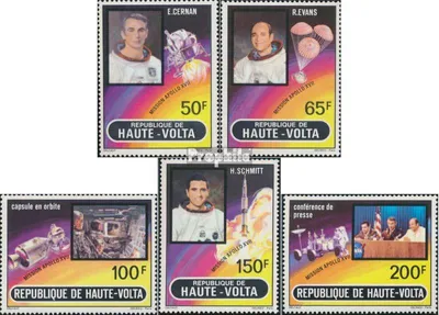 Produktbild von Briefmarken Obervolta 1973 Mi 420-424 (kompl.Ausg.) postfrisch Apollo 17