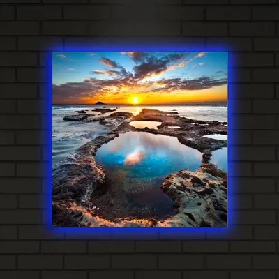 Produktbild von Opviq, 4040DACT- SHN4294, Bunt, Leinwandbilder, 40 x 40 cm, 100% Wildleder -Leinwand