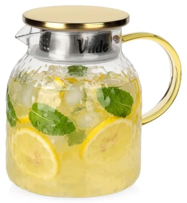 Produktbild von Glaskrug mit Deckel, 1,1 l