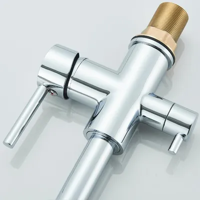 Produktbild von Ari 3-Wege-Küchenarmatur Linko, Chrom, Spültischarmatur Im Set Mit Aquaphor Ro-202S Pro Wasserfiltersystem, Untertischanlage