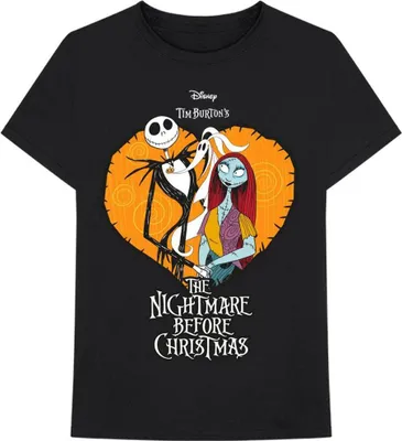 Produktbild von Nightmare Before Christmas - T-Shirt für Herren/Damen Uni RO2810 (S) (Schwarz)