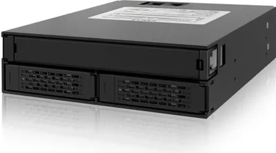 Obrázok produktu pre Icy Dock MB994IPO-3SB, 2x 2,5", Priečinok pre úložnú jednotku, Čierna, 1 ventilátor/ventilátory, 4 cm, 6 Gbit/s