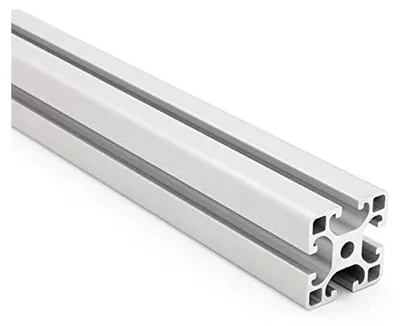 Produktbild von Aluminiumprofil 40 x 40 L (leicht) I-Typ Nut 8 silber eloxiert, 1500 mm