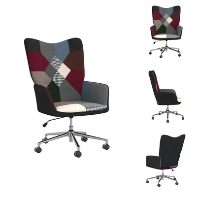 Image de vidaXL Fauteuil de relaxation Patchwork Tissu - Fauteuil