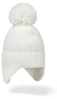 Image de Bonnet d'hiver Minoti, couleur blanche, taille 50, pour filles