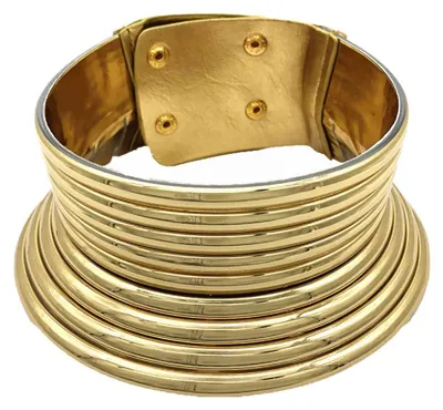 Produktbild von Prosy Afrikanischer Punk-Choker-Halskette, afrikanischer Goldschmuck, verstellba