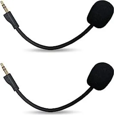 Produktbild von Ersatzspiel Gaming Microfon Logitech G Pro X & Headset auf PS4 PS5 Xbox One PC, abnehmbar 3,5 -mm -Boom -2 -Pack