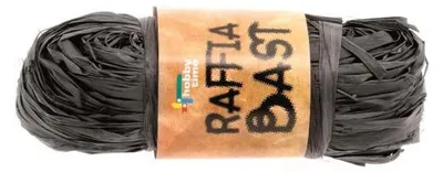 Produktbild von Glorex Raffia-Bast schwarz, 50 g