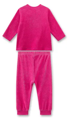 Immagine prodotto di Pigiama rosa per bambine Sanetta | Realizzato in pile di cotone, caldo e confortevole.
