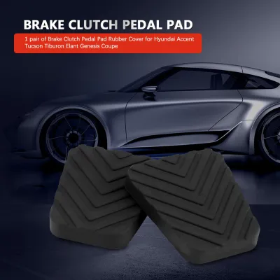 Image de Pédale de frein d'embrayage,KIMISS voiture frein pédale d'embrayage 3282536000 couverture en caoutchouc pédale de frein garniture de pédale f��r Accent Tucson Tiburon Elant Genesis Coupe