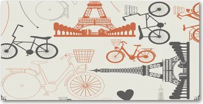 Produktbild von Tulup® Leinwandbild -100x50 cm - Wandkunst - Drucke auf Leinwand - Leinwanddruck  - Sonstige - Mehrfarbig - Frankreich Symbole