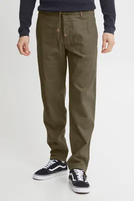 Produktbild von INDICODE IDIves Herren Leinenhose Sommerhose Lange Stoffhose mit Kordel Gürtelschlaufen Leinenmix Eingrifftaschen Regular fit