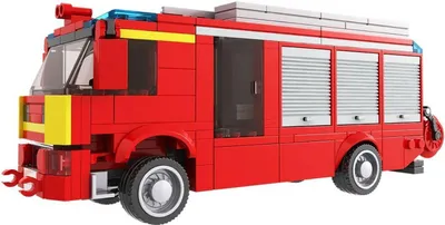 Produktbild von Schäfer Toy Company GmbH BRIXIES Plus Löschfahrzeug / Fire engine
