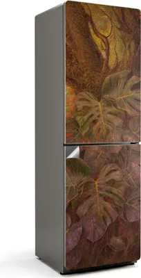Obrázek produktu pro Elegantní vzor ptáka - Samolepka na lednici - Samolepicí fólie na lednici - Dekorace do kuchyně - 60x190 cm