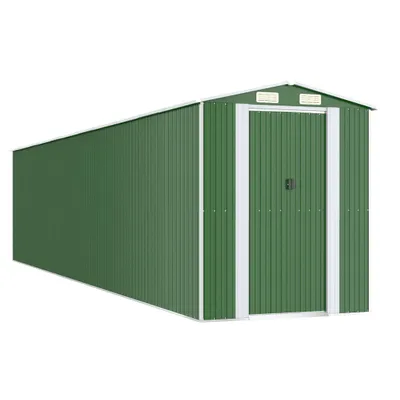 Produktbild von vidaXL Geräteschuppen Grün 192x938x223 cm Verzinkter Stahl