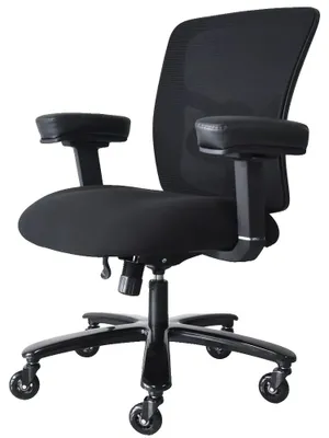 Obrázek produktu pro Kancelářská židle, ergonomický design, výškově nastavitelná, černá