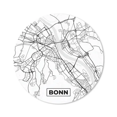 Produktbild von MuchoWow® Mauspad Mousepad Karte - Bonn - Stadtplan 40x40 cm - Mousepads - Maus Mat - Pad - Mausunterlage - Schreibtisch Accessoires