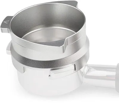 Obrázok produktu pre 54 mm hliníkový adaptér na portafilter, strieborný, pre portafiltery Barista
