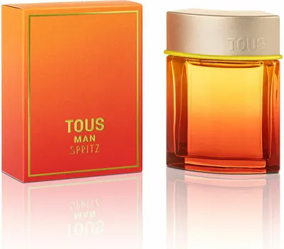 A perfume box and bottle are displayed side-by-side on a white background.