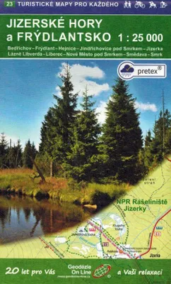 Obrázek produktu pro Jizerské hory 1:25 000 / 23 Turistické mapy pro každého