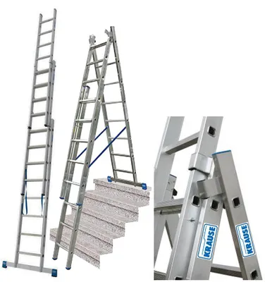 Zdjęcie produktu dla KRAUSE STABILO drabina wielofunkcyjna NA SCHODY 3x8 szczebli 133748 wys. robocza 6,05 m