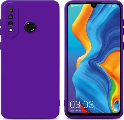 Produktbild von Cadorabo Hülle für Huawei P30 LITE Schutz Hülle in Lila TPU Silikon Etui Case Handyhülle