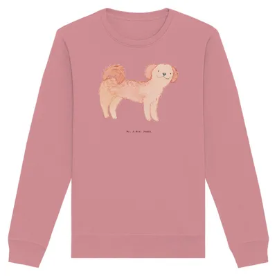 Produktbild von Mr. & Mrs. Panda Baumwoll Pullover Cavapoo Moment Größe M - Canyon Pink - Geschenk, Cavoodle, Sweatshirt, Sweater, Pulli