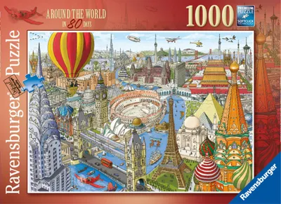 Immagine prodotto di Puzzle RAVENSBURGER Il giro del mondo in 80 giorni 1000 pezziů