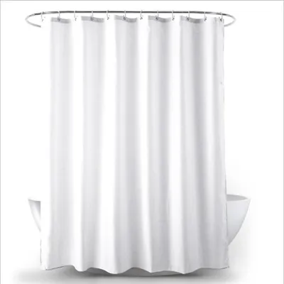 Obrázok produktu pre Omgoods – Záves do sprchy z polyesteru, 180 x 180 cm – Odolný voči plesniam, s krúžkami