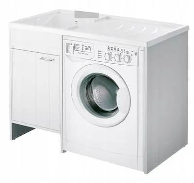 Obrázok produktu pre ADGO® umývadlo pre technické miestnosti, mrazuvzdorné, odolné proti UV žiareniu, vrátane inštalačnej sady - biele