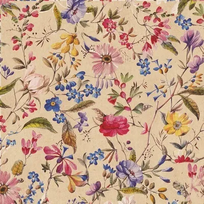 Produktbild von 20 Servietten aus Recycling-Papier Florentina - Florale Welt 33x33cm