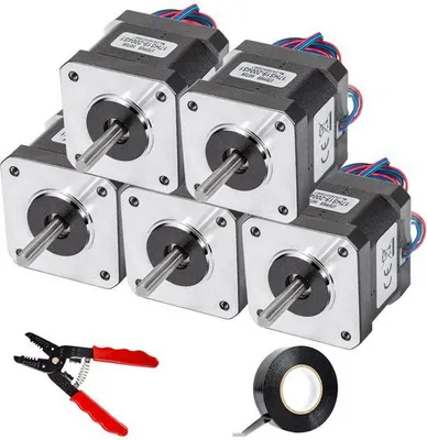 Image de Moteur pas à pas électrique à couple élevé,de moteur biphasée, couple de démarrage de 59 N·cm, dimensions : 42 x 42 x 48 mm