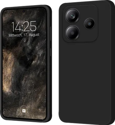 Produktbild von Hülle für Xiaomi Redmi Note 14 5G Case Cover Bumper Silikon Softgrip Schutzhülle Farbe: Schwarz