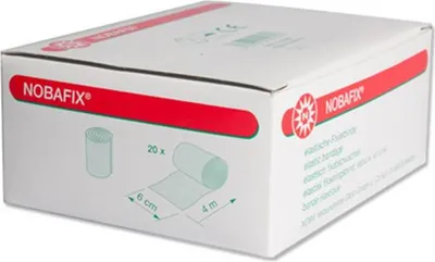 Produktbild von NOBA Nobafix elastische Fixierbinde ohne Folie 20 Stück 4 m x 6 cm