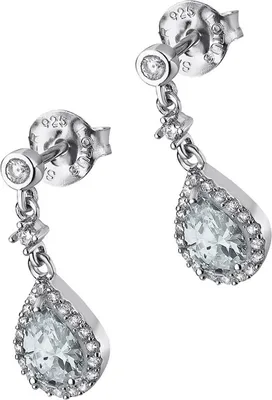 Produktbild von LOTUS Silver Zirkonia Ohrstecker Damen Tropfen 925 Sterling Silber Ohrringe LP1592-4/1 hochwertiger Marken-Schmuck ideal als Geschenkidee für Geburtstag Hochzeit inklusive Originalverpackung D2JLP1592-4-1