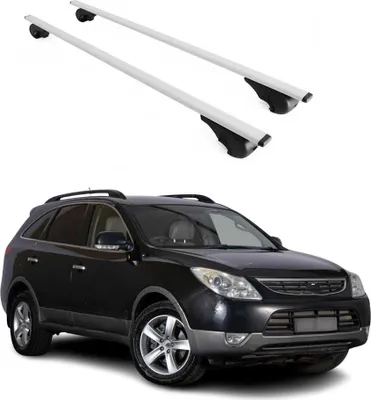 Produktbild von Dachträger Gepäckträger für Hyundai ix55 2007-2015 Grundträger Metall Silber 2x