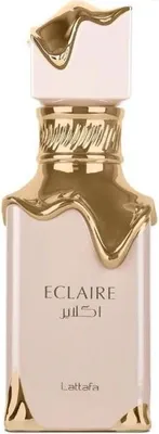 Produktbild von Lattafa Eclaire Eau de Parfum 100 ml – Blumig-fruchtiger Gourmand-Duft für Frauen | Süße aus Karamell, Milch & Vanille + Heartforcards Versandschutz